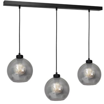 Universal-Ersatzglas SOFIA E27 d 20 cm rauchig schwarz