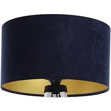 Universal-Lampenschirm STANDART E27 d 45 cm blau/golden