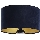 Universal-Lampenschirm STANDART E27 d 45 cm blau/golden