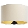 Universal-Lampenschirm STANDART E27 d 45 cm cremefarben/golden