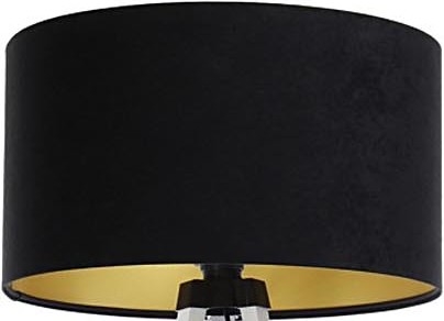 Universal-Lampenschirm STANDART E27 d 45 cm schwarz/golden