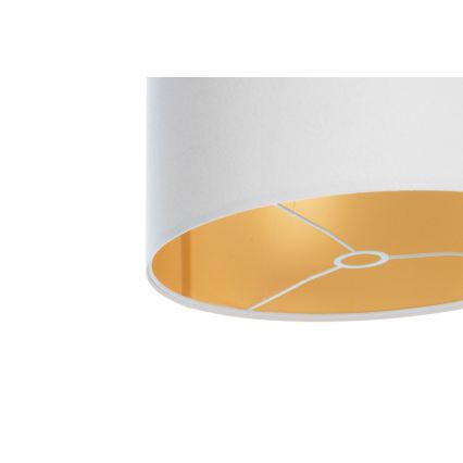 Universeller Lampenschirm STANDARD E27 Ø 45 cm Weiß/Gold