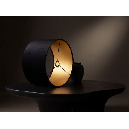 Universeller Lampenschirm STANDART E27 Ø 45 cm Schwarz/Gold