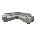 Universell montierbares Ecksofa mit Schlaffunktion und Stauraum GRANADA, grau