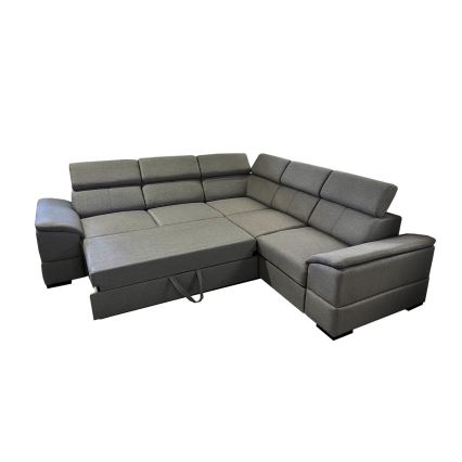 Universelles Eck-Schlafsofa mit Stauraum GRANADA in Dunkelgrau