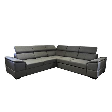 Universelles Eck-Schlafsofa mit Stauraum GRANADA in Dunkelgrau