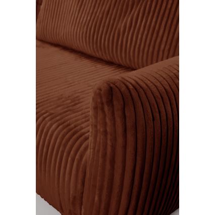 Universelles Eck-Schlafsofa mit Stauraum in L-Form FRIDA, braun