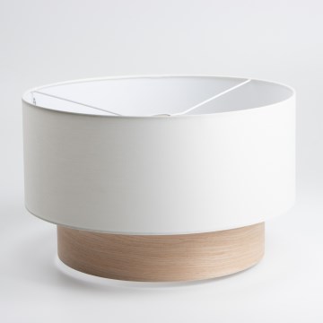 Universeller Lampenschirm für die Leuchte KERIA, Ø 50 cm, weiß/braun