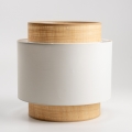 Universeller Lampenschirm KERIA Ø 30 cm beige/weiß