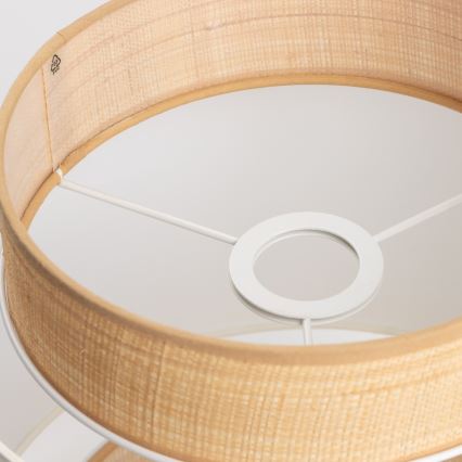 Universeller Lampenschirm KERIA Ø 30 cm beige/weiß