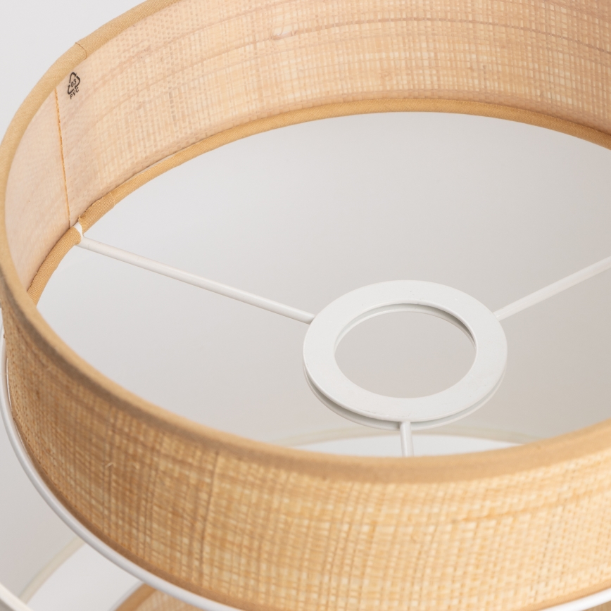Universeller Lampenschirm KERIA Ø 30 cm beige/weiß