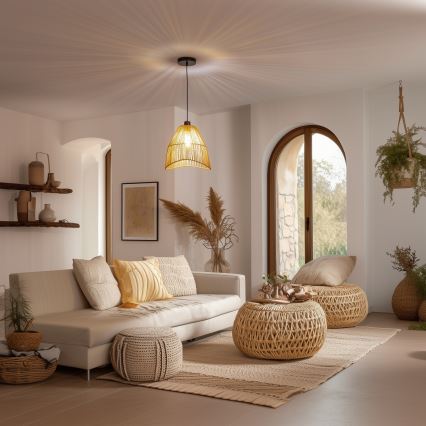 Universeller Lampenschirm KERIA, Ø 30 cm, Braun