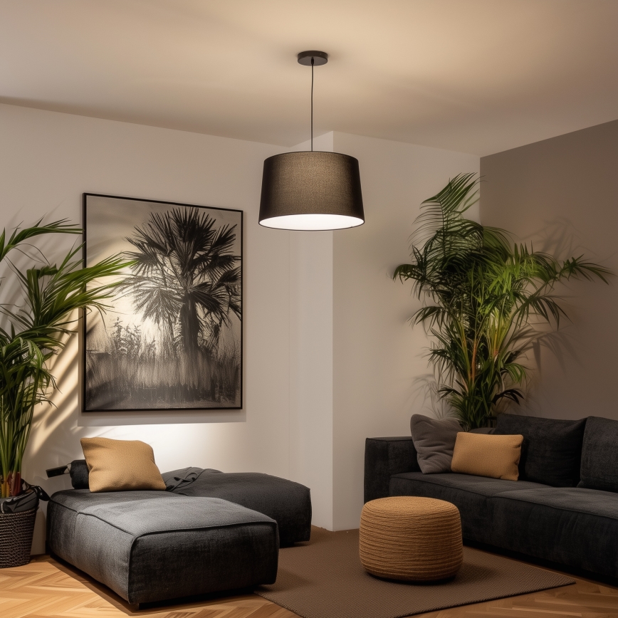 Universeller Lampenschirm KERIA Ø 45 cm, schwarz