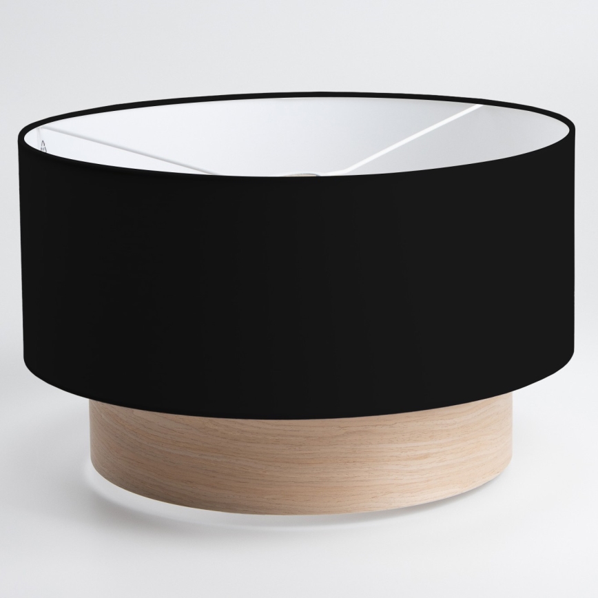 Universeller Lampenschirm KERIA Ø 50 cm schwarz/braun