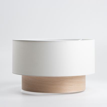 Universeller Lampenschirm KERIA, Ø 50 cm, weiß/braun