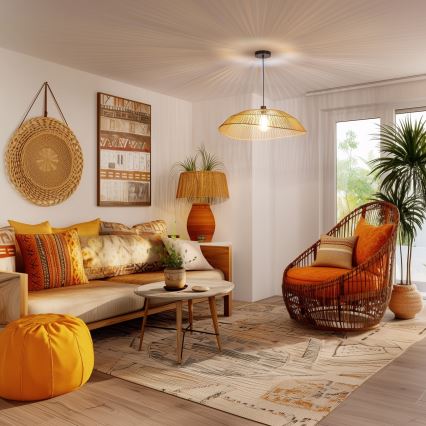 Universeller Lampenschirm KERIA Ø 70 cm, Braun