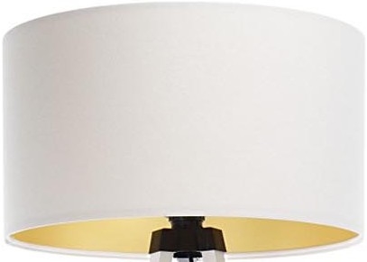 Universeller Lampenschirm STANDARD E27 Ø 45 cm Weiß/Gold