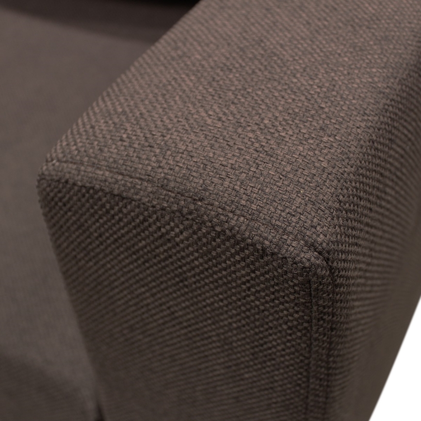 Universelle, ausziehbare U-förmige Eckgarnitur mit Stauraum SEYA, braun