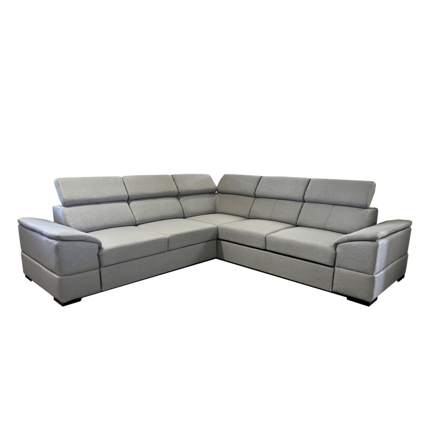 Universelles Eck-Schlafsofa mit Stauraum GRANADA in Grau