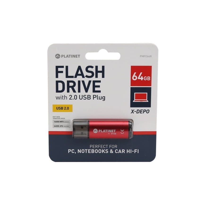 USB-Flash-Laufwerk 64GB Rot