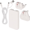 USB-GaN-Reiseadapter mit austauschbaren Steckaufsätzen, 100–250 V