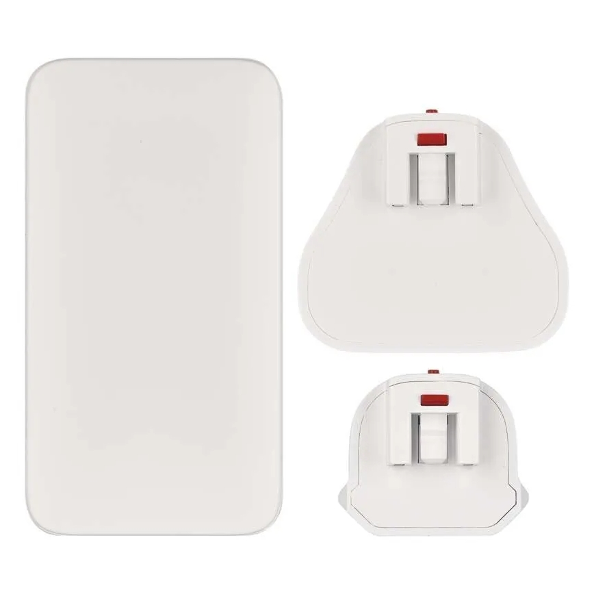 USB-GaN-Reiseadapter mit austauschbaren Steckaufsätzen, 100–250 V
