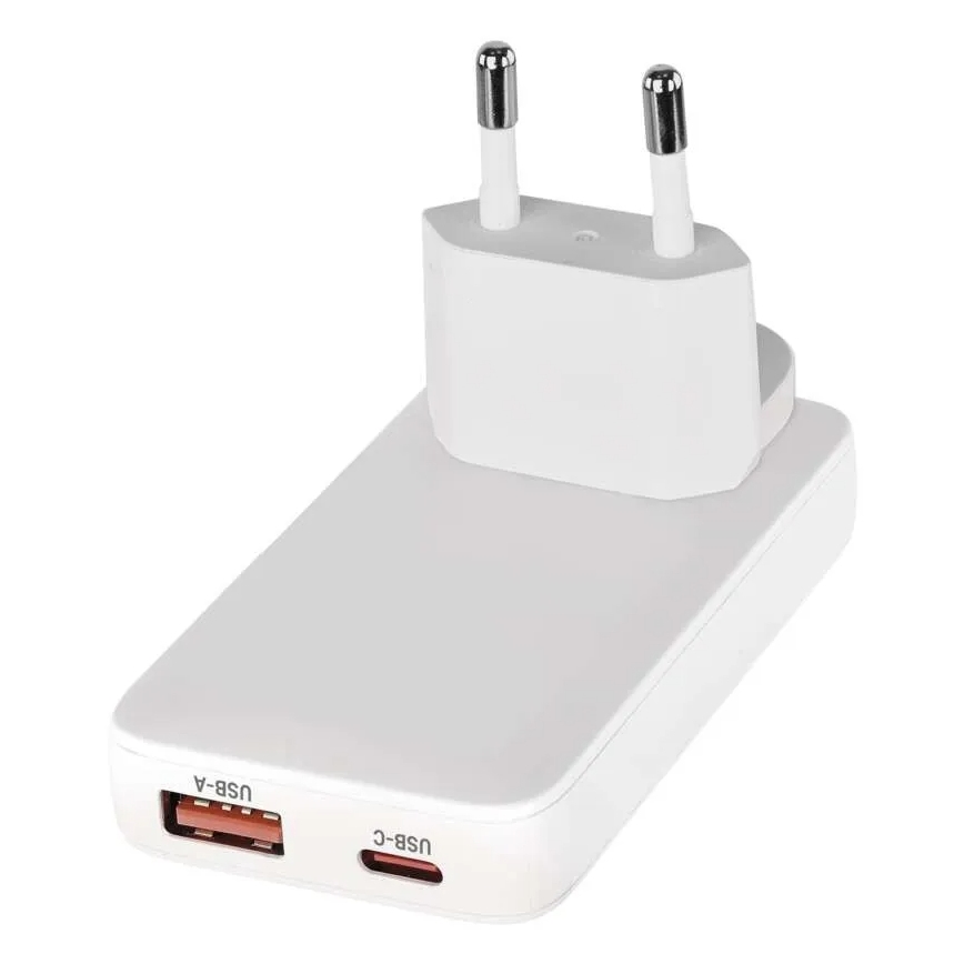 USB-GaN-Reiseadapter mit austauschbaren Steckaufsätzen, 100–250 V