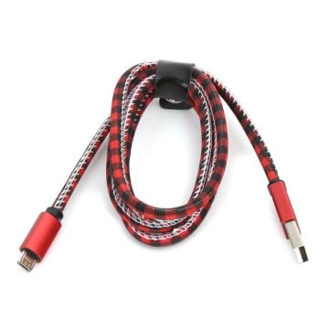 USB-Kabel USB A / Micro USB-Stecker 1m rot