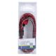 USB-Kabel USB A / Micro USB-Stecker 1m rot