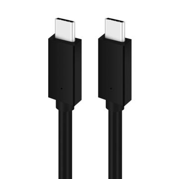 USB-Kabel USB-C 2.0 Stecker 1m schwarz