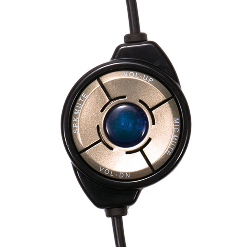 USB-Kopfhörer mit Mikrofon, schwarz