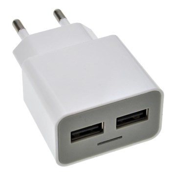 USB Ladeadapter 2xUSB 2400MmA/AC 230V