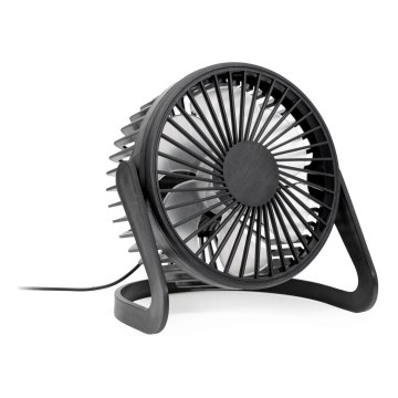 USB Tischventilator Ø 15 cm schwarz