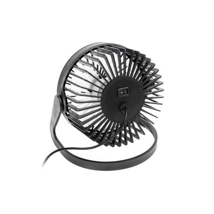USB Tischventilator Ø 15 cm schwarz