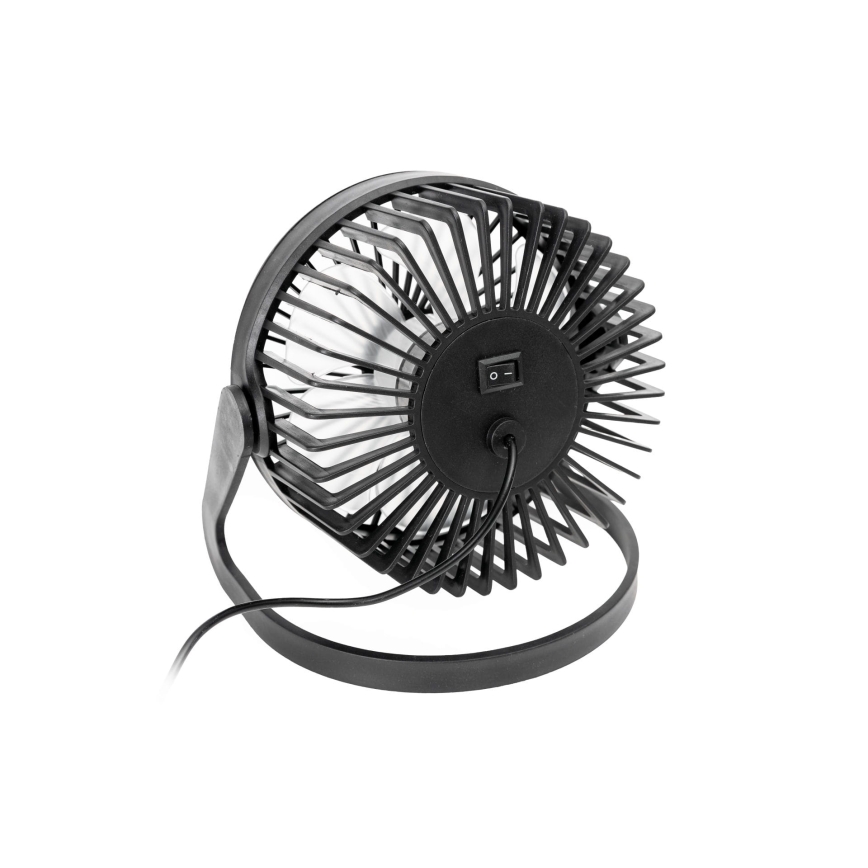 USB Tischventilator Ø 15 cm schwarz