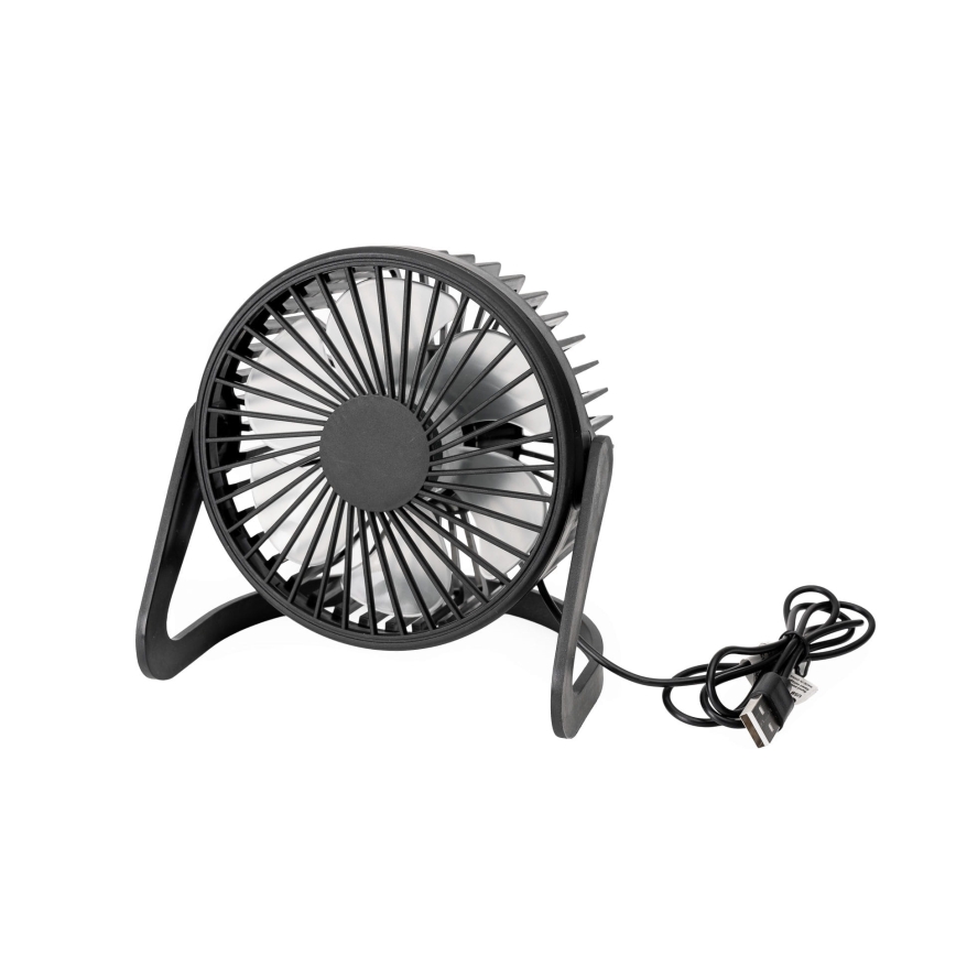 USB Tischventilator Ø 15 cm schwarz