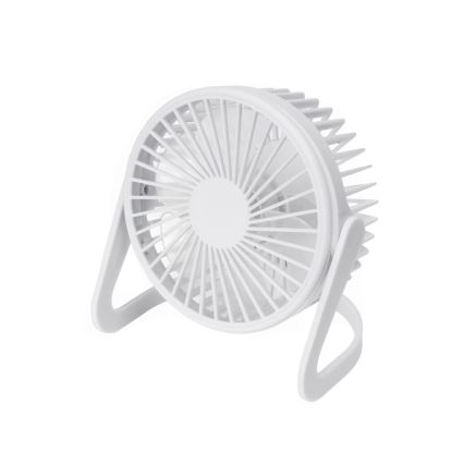 Tischventilator USB Ø 15 cm weiß