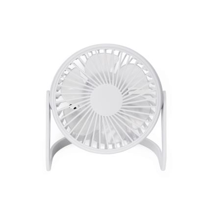 Tischventilator USB Ø 15 cm weiß