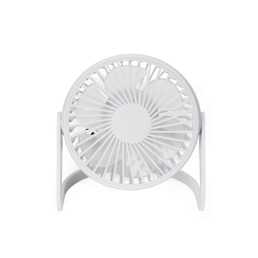 Tischventilator USB Ø 15 cm weiß