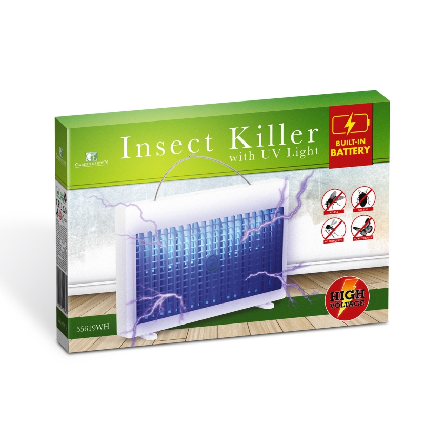 UV-wiederaufladbare Insektenfalle 1200 mAh/5V, weiß