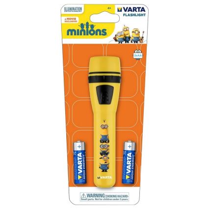 Varta 15610 - LED Kinderlampe MINIONS LED/2xAA gelb