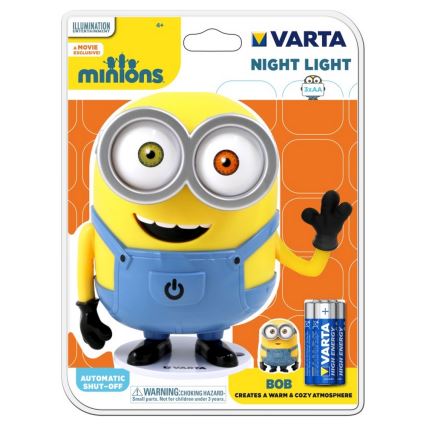 Varta 15615 - LED Kinder Nachtlämpchen MINIONS LED/3xAA