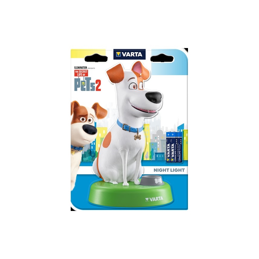 Varta 15641 - LED-Kinderlampe THE SECRET LIFE OF PETS LED/3xAAA