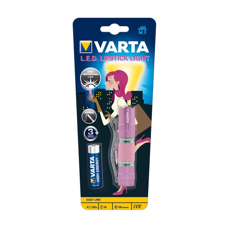 Varta 16617101421 - LED-Taschenlampe LIPSTICK LED/1xAA