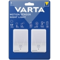 Varta 16624101402 - SET 2x LED Orientierungsleuchte mit Sensor NIGHT LIGHT LED/3xAAA