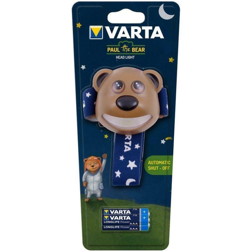 Varta 17500 - LED Kinder Stirnlampe BEAR LED/3xAAA