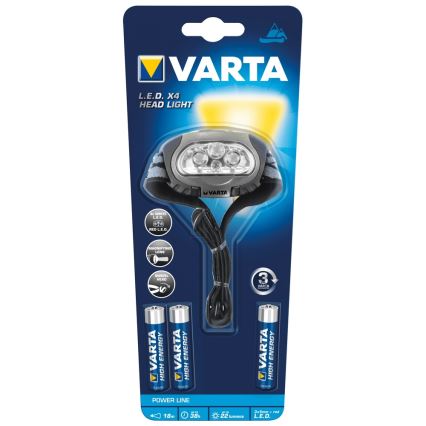 Varta 17631 - LED Stirnlampe POWER LINE H20 LED/3xAAA