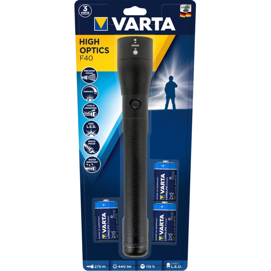 VARTA 18813 - LED Dimmbare Laterne LED/3W/3xD