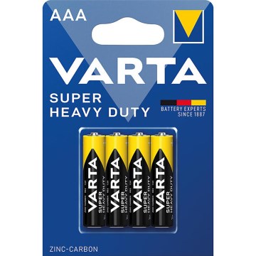 Varta 2003 - 4er-Pack Zink-Kohle-Batterien SUPER HEAVY DUTY AAA 1,5 V