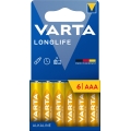 Varta 4103101746 - 6 Stück Alkaline-Batterien LONGLIFE AAA 1,5V